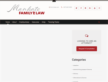 Tablet Screenshot of mankatofamilylaw.com